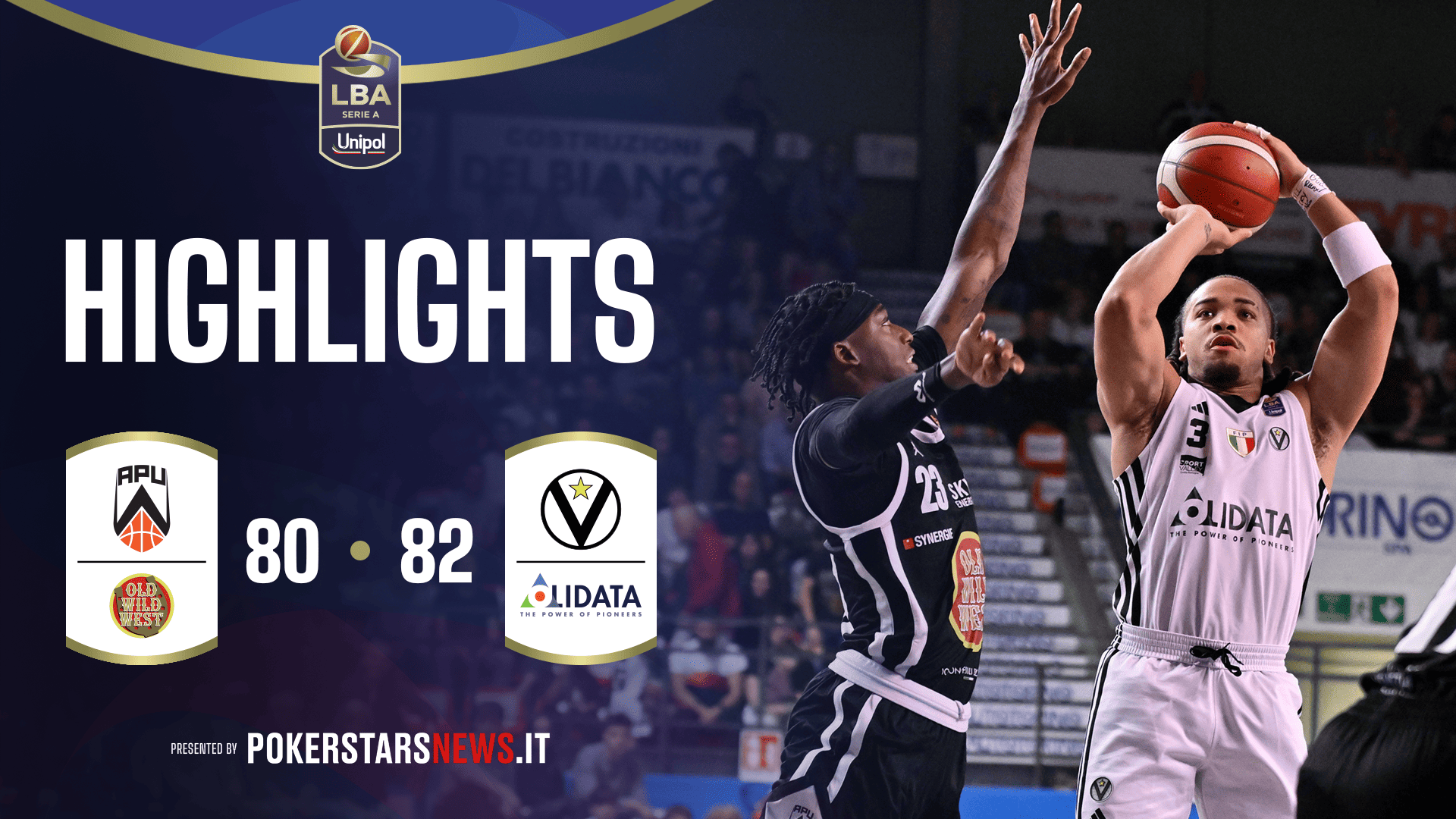 immagine - Apu Old Wild West Udine - Virtus Olidata Bologna | PokerstarsNews Highlights Serie A Unipol 2025/2026